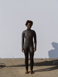 Women’s black 4/3mm Smoothskin front-zip wetsuit by Basalt